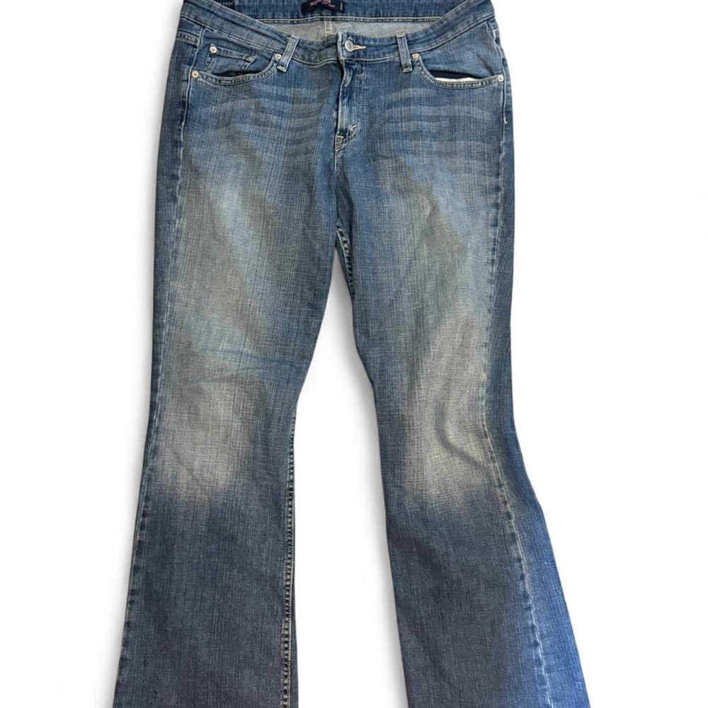 Levi's 518 Superlow Bootcut Jeans Low Rise Y2K Medium Wash Denim